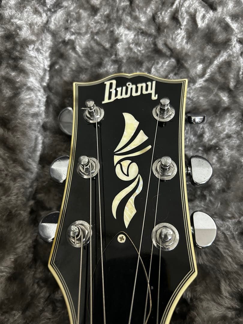 【早い者勝ち値下げしました】Burny レスポール　極上品　指板ブラック化