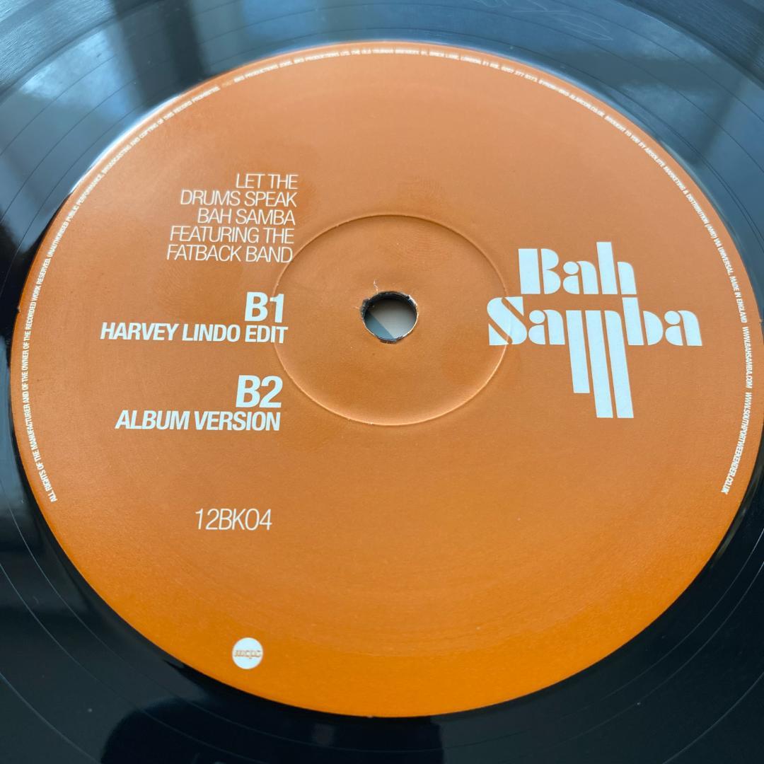 洋楽 12\" Bah Samba Let The Drums Speak UK ORG