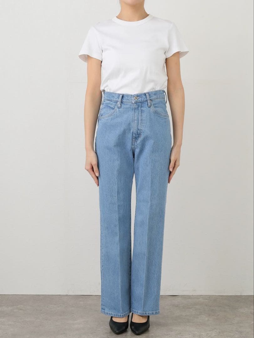 LE DENIM スリムフレアレングス デニム