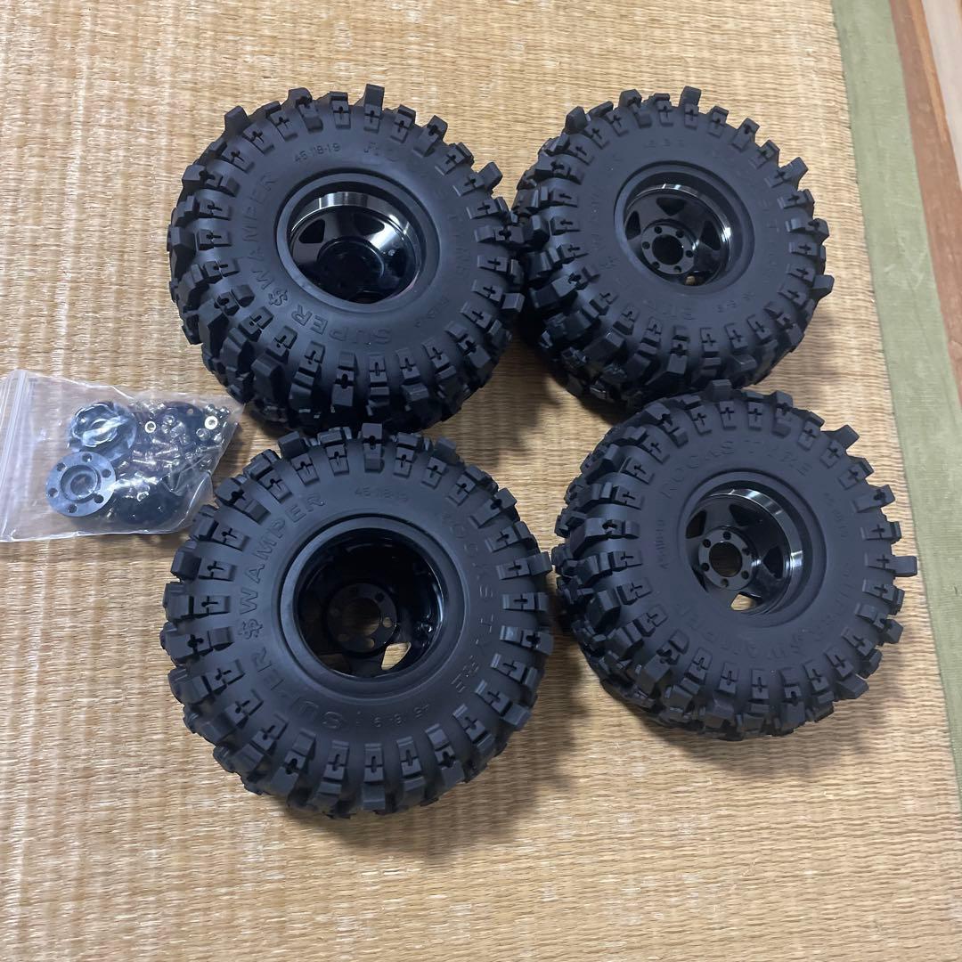 アキシャル等　scx10、トラクサス　1.9インチ　ラジコンタイヤ4個セット