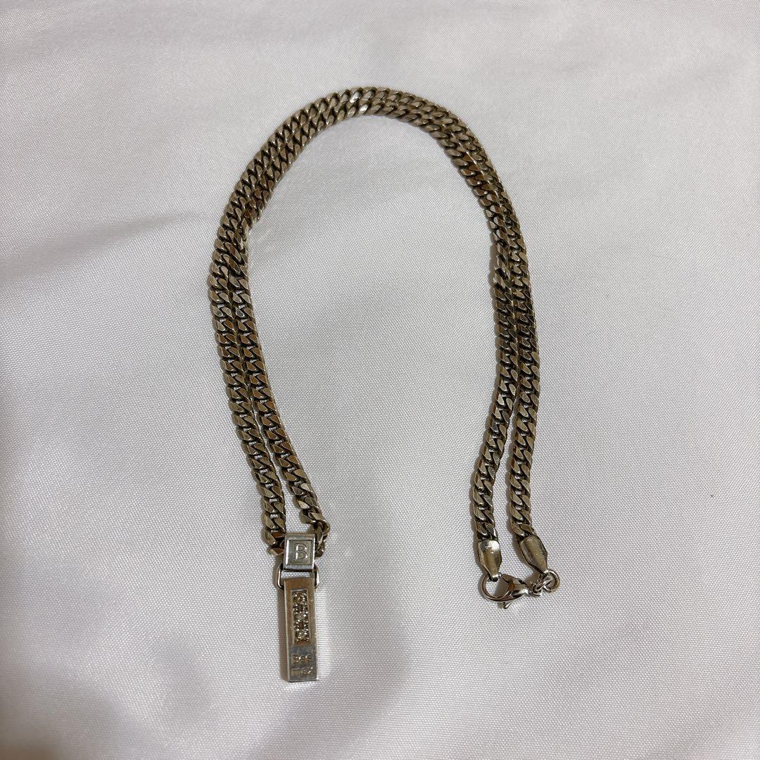 Bee max シルバー レダシルマ ネックレス ダイヤ0.1ct ゲルマニウム