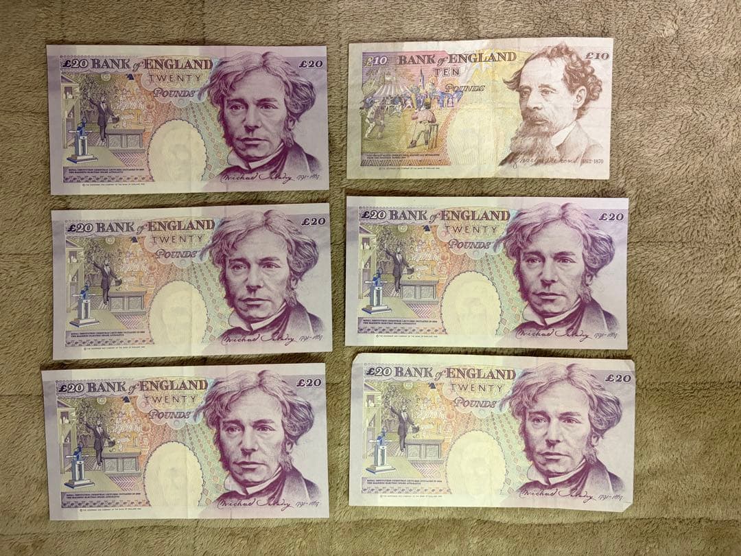 イギリス旧紙幣 10ポンド&20ポンド