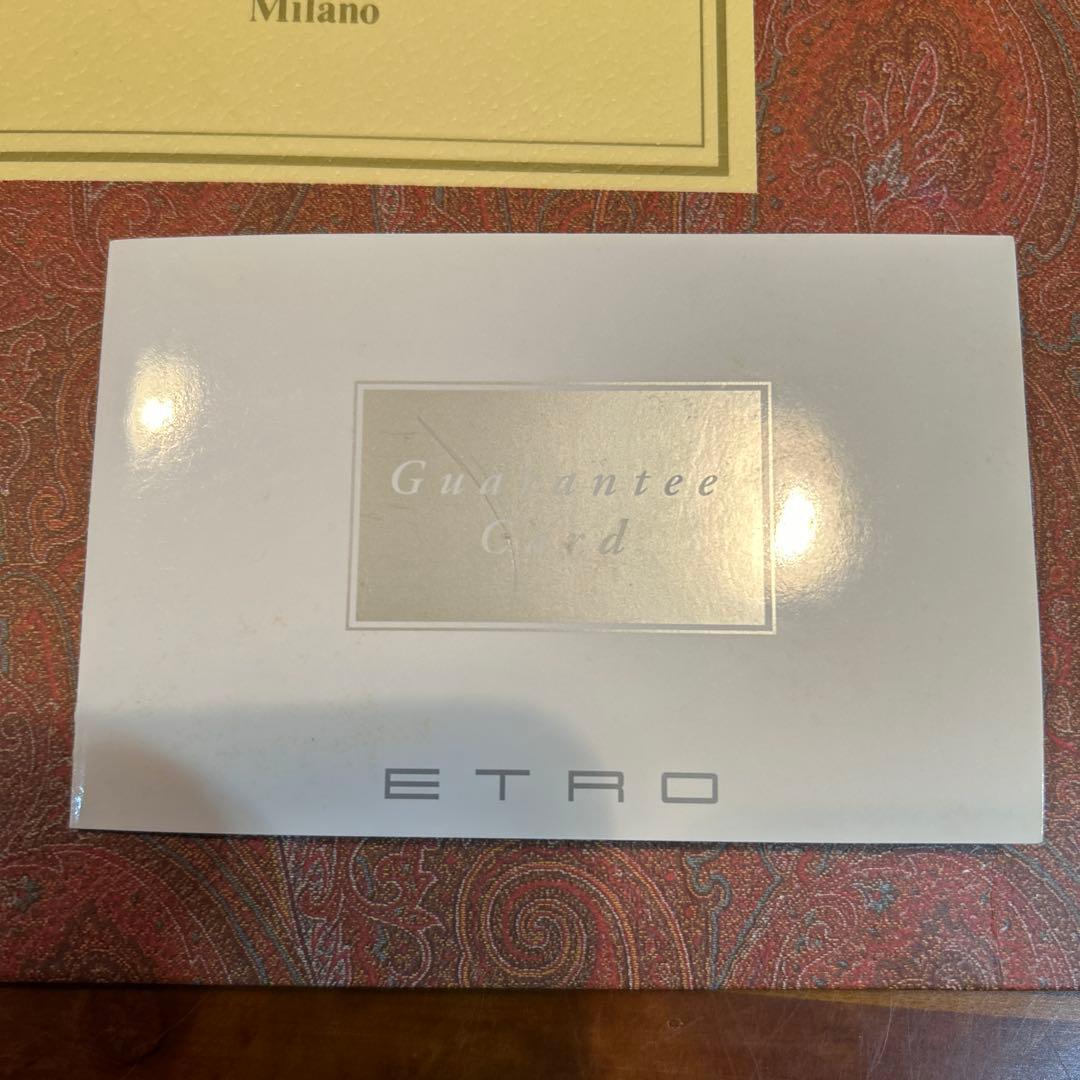 ETRO ペイズリー柄 ストール、未使用箱入り。