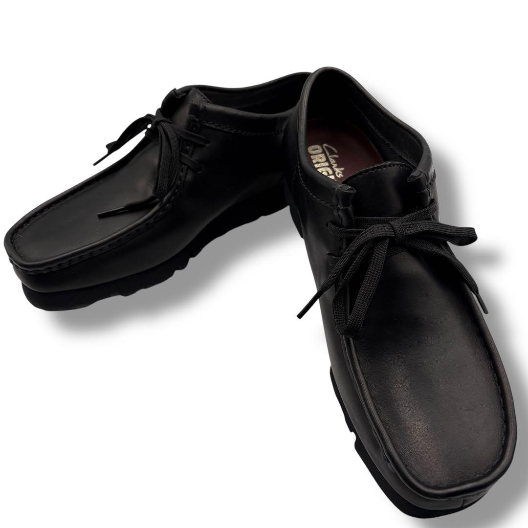 ☆極美品☆【Clarks】 ワラビー ゴアテックス レザー 黒 25.5cm