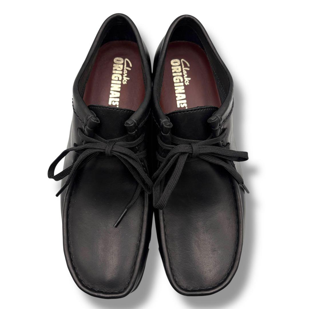 ☆極美品☆【Clarks】 ワラビー ゴアテックス レザー 黒 25.5cm