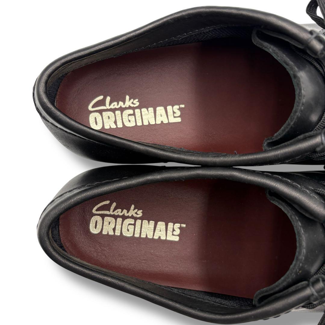 ☆極美品☆【Clarks】 ワラビー ゴアテックス レザー 黒 25.5cm