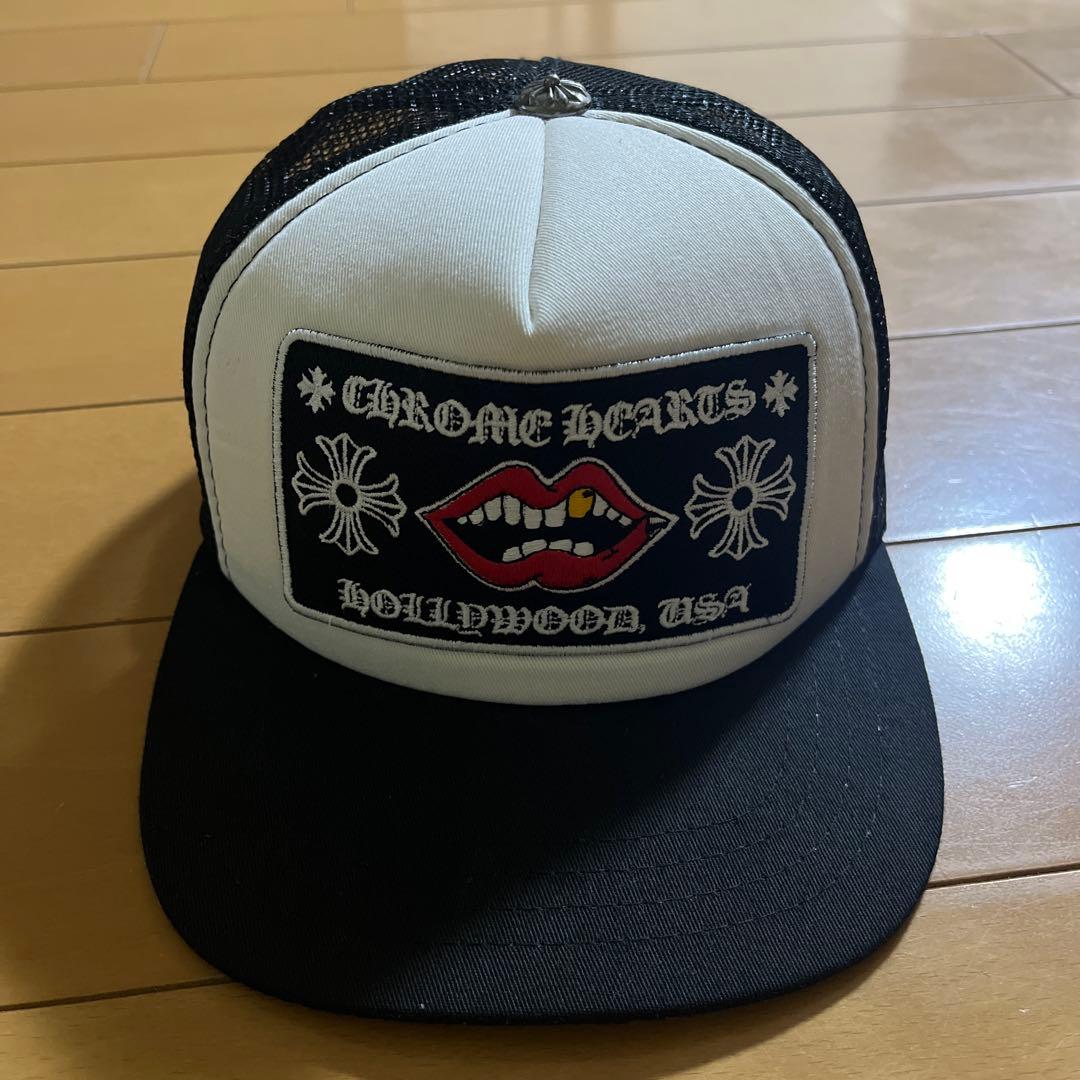CHROME HEARTS メッシュキャップ ホワイト/ブラック