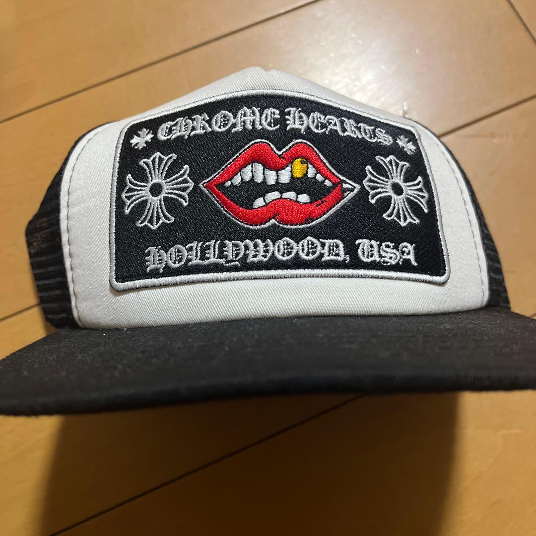 CHROME HEARTS メッシュキャップ ホワイト/ブラック