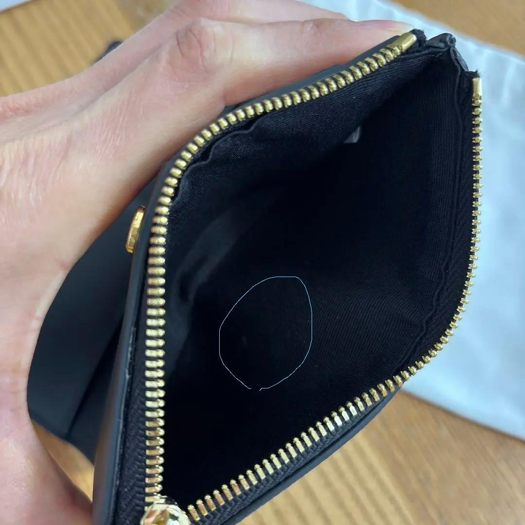 CAFUNÉ ブラックレザー 二つ折り財布
