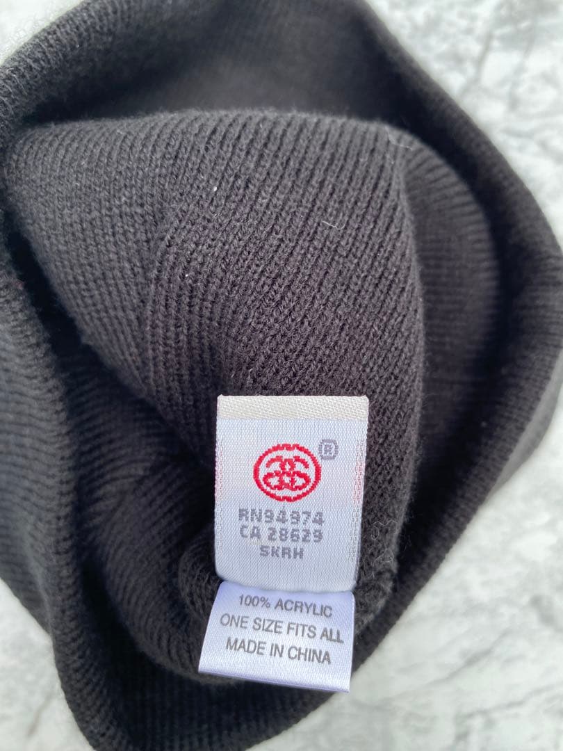 極美品　レアStussy シャネルロゴ　ブラック ビーニーy2k 海外ストリート