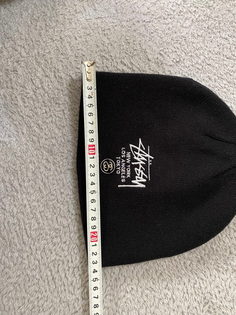 極美品　レアStussy シャネルロゴ　ブラック ビーニーy2k 海外ストリート