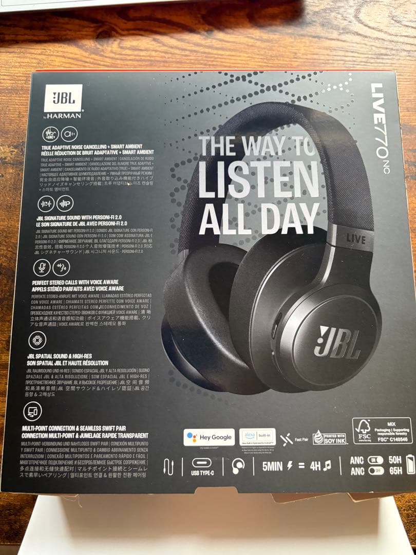 JBL LIVE 770 NC ワイヤレスヘッドホン