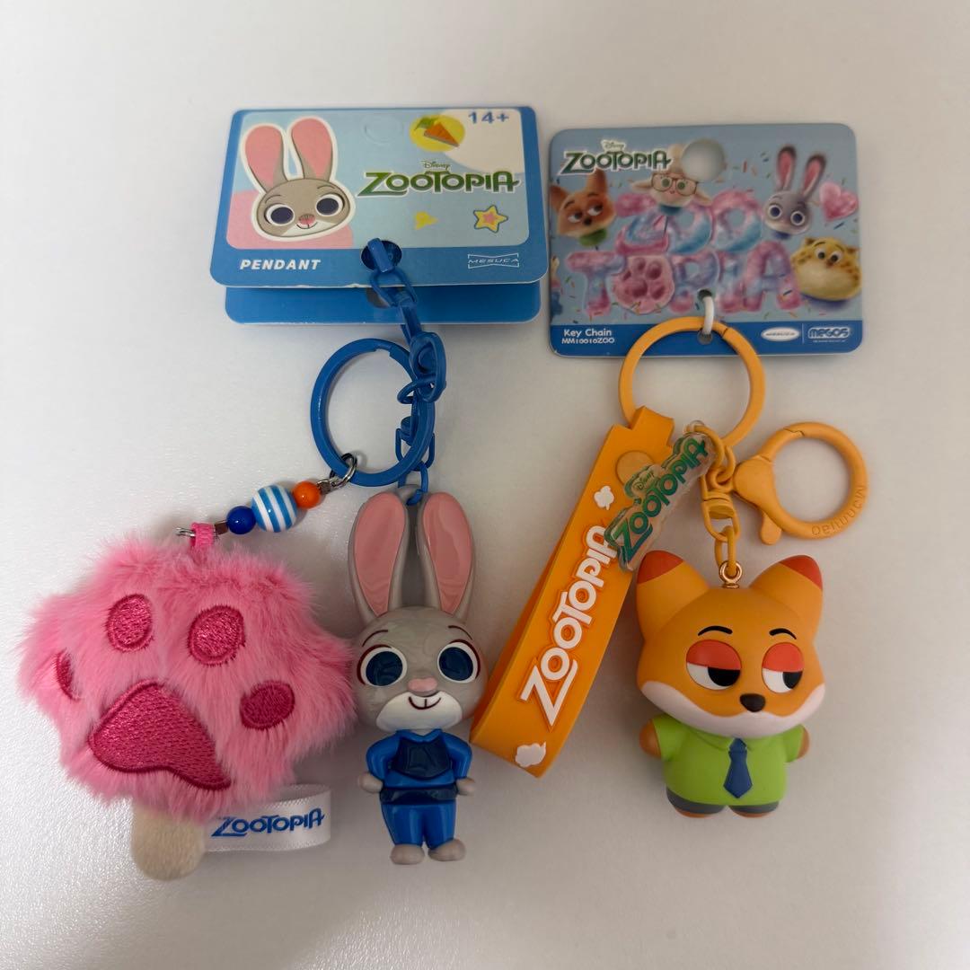 ズートピア キーホルダー・トートバッグ ４点セット ニック&ジュディ