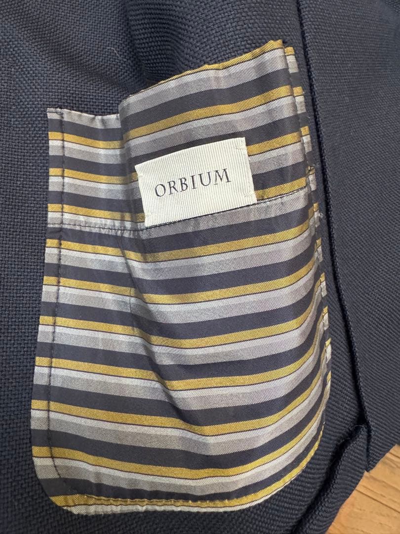 美品　ORBIUM アトリエジャケット 48 ダークネイビー　イタリア製