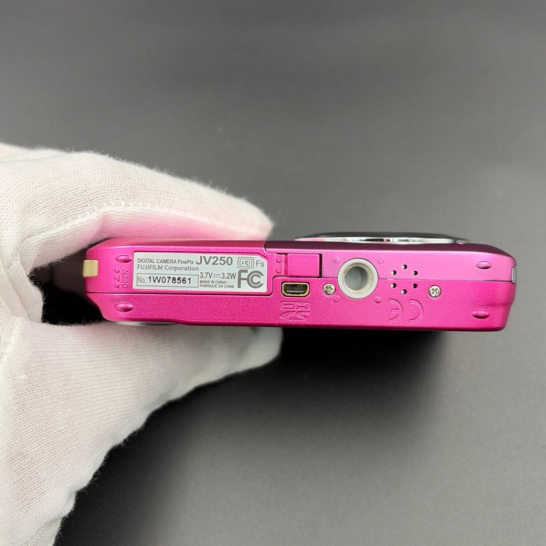 極美品 箱付 FUJIFILM FINEPIX JV250デジカメ ピンク