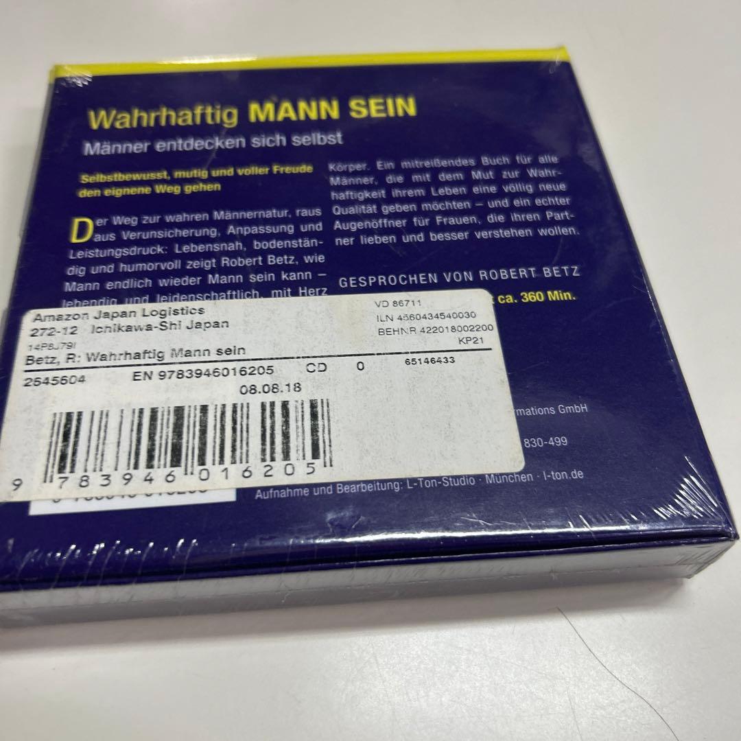 【新品未開封】Wahrhaftig Mann sein /ROBERT BETZ