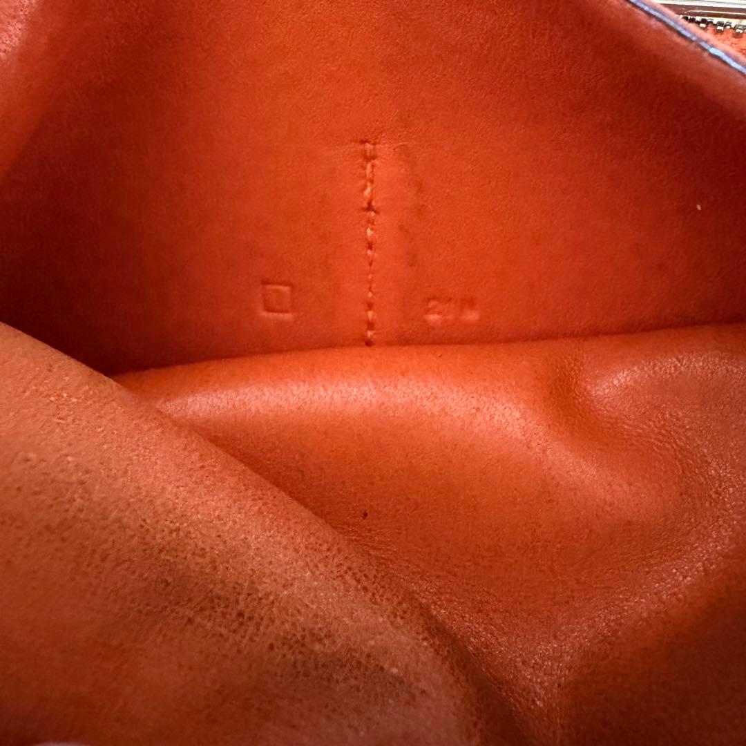 HERMES エルメス ドゴンコンパクト ２つ折り財布 オレンジ