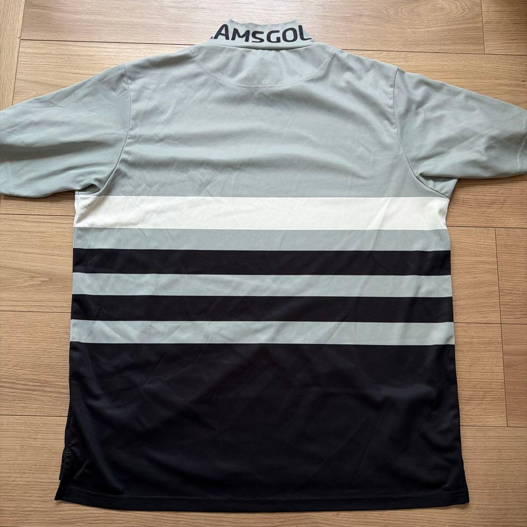 BEAMS GOLF XL ストライプポロシャツ