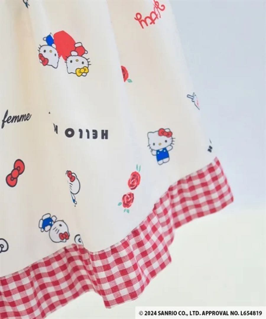 アクシーズファム　ハローキティ　プリント　スカート