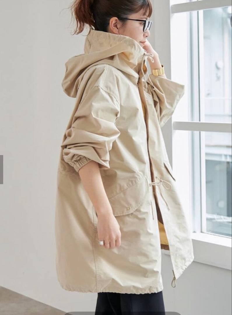 新品タグ付☆Spick and Span☆P/Ny撥水スノーカモパーカーコート