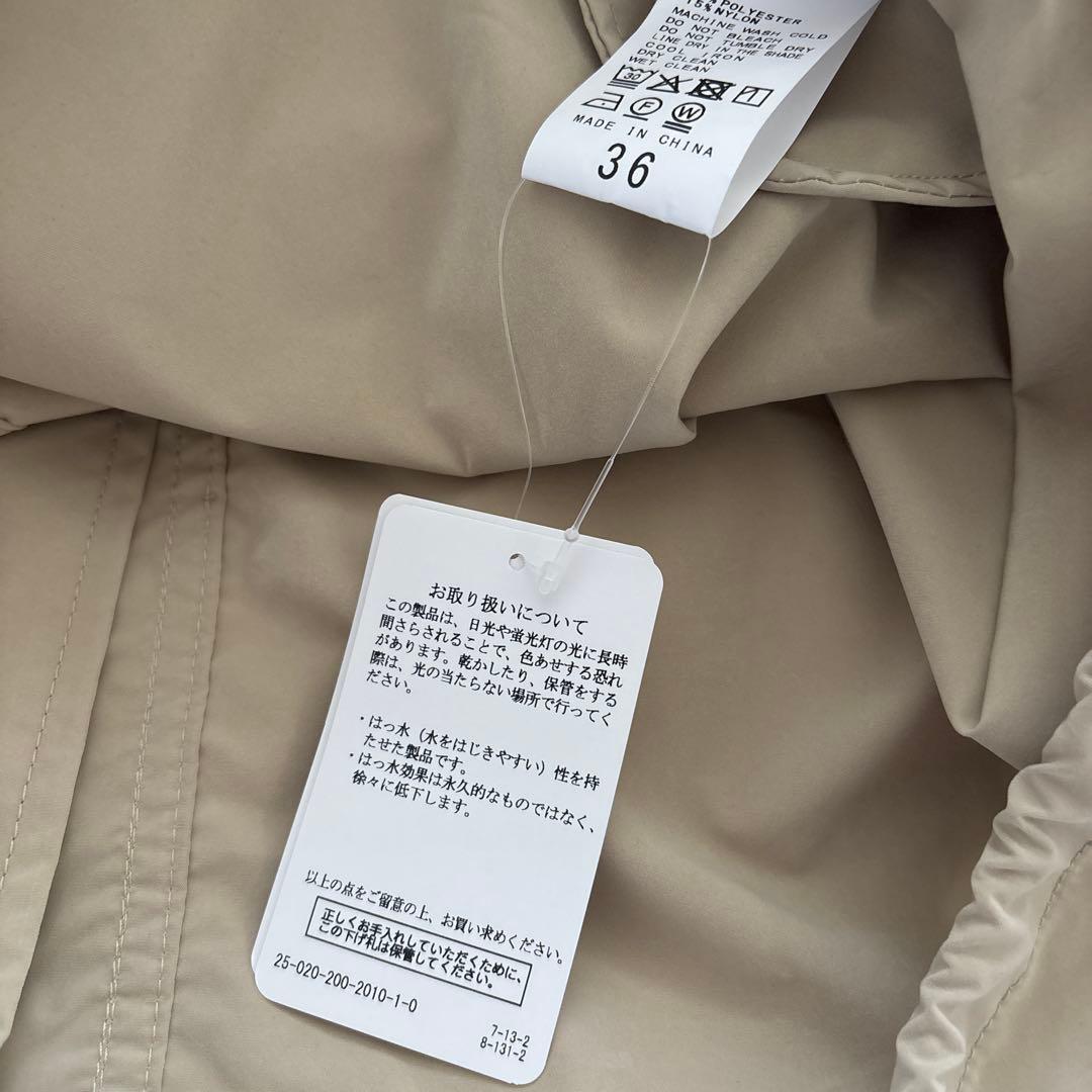 新品タグ付☆Spick and Span☆P/Ny撥水スノーカモパーカーコート