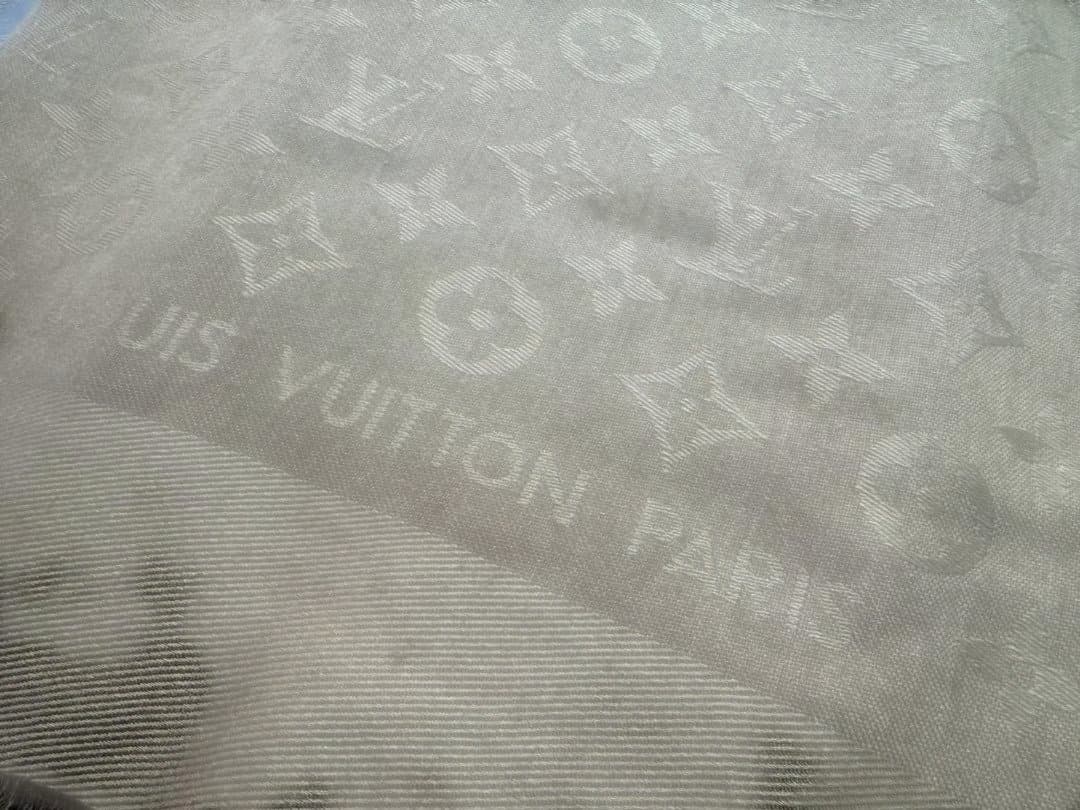 LOUIS VUITTON 大判 ストール ショール モノグラム シルク混