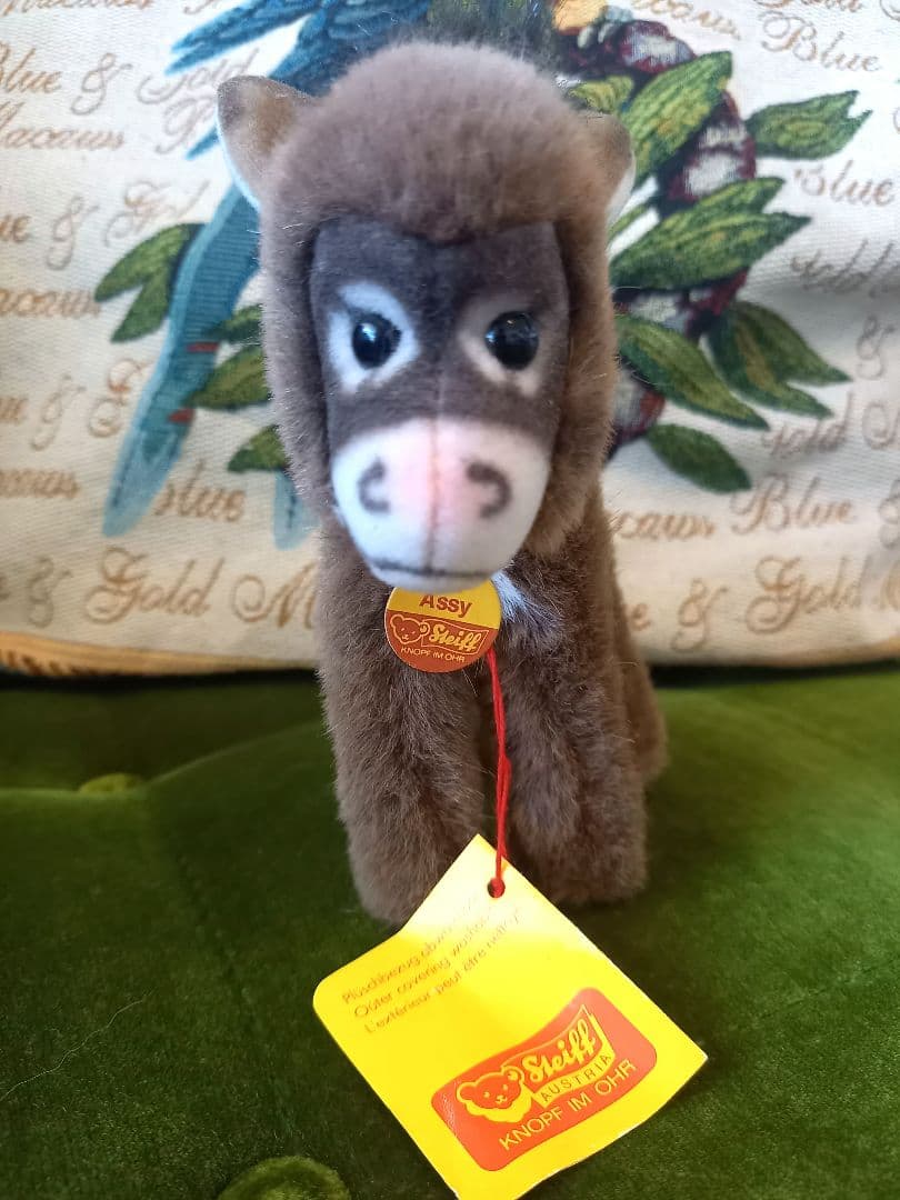 Vintagi Steiff Donkey Assy ぬいぐるみ 稀少ナンバー付