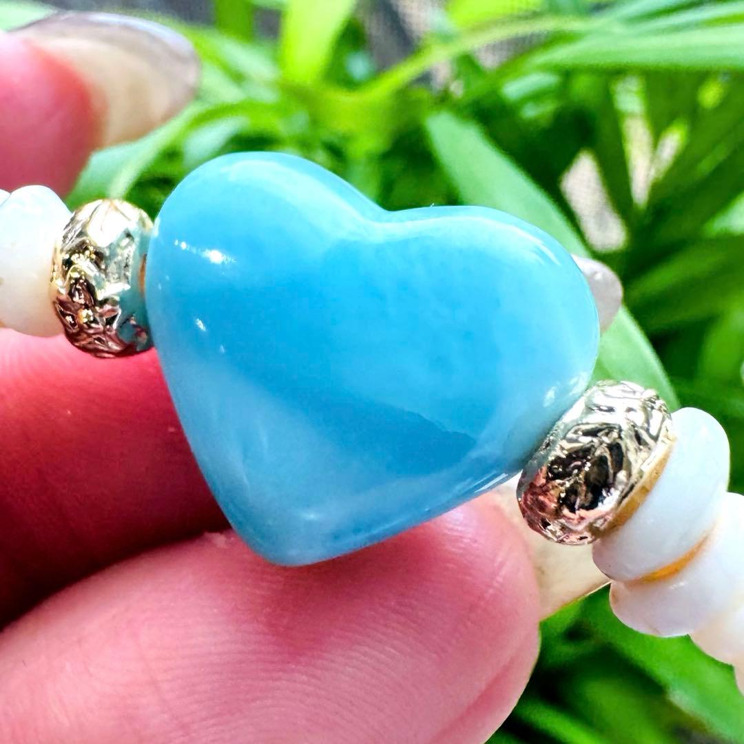 ♡プカシェル×アラシャンハーフ ラリマーブレスレット♡