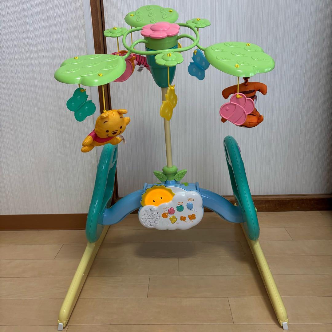 【美品❣️】タカラトミー くまのプーさん えらべる回転 6WAY ジム メリー