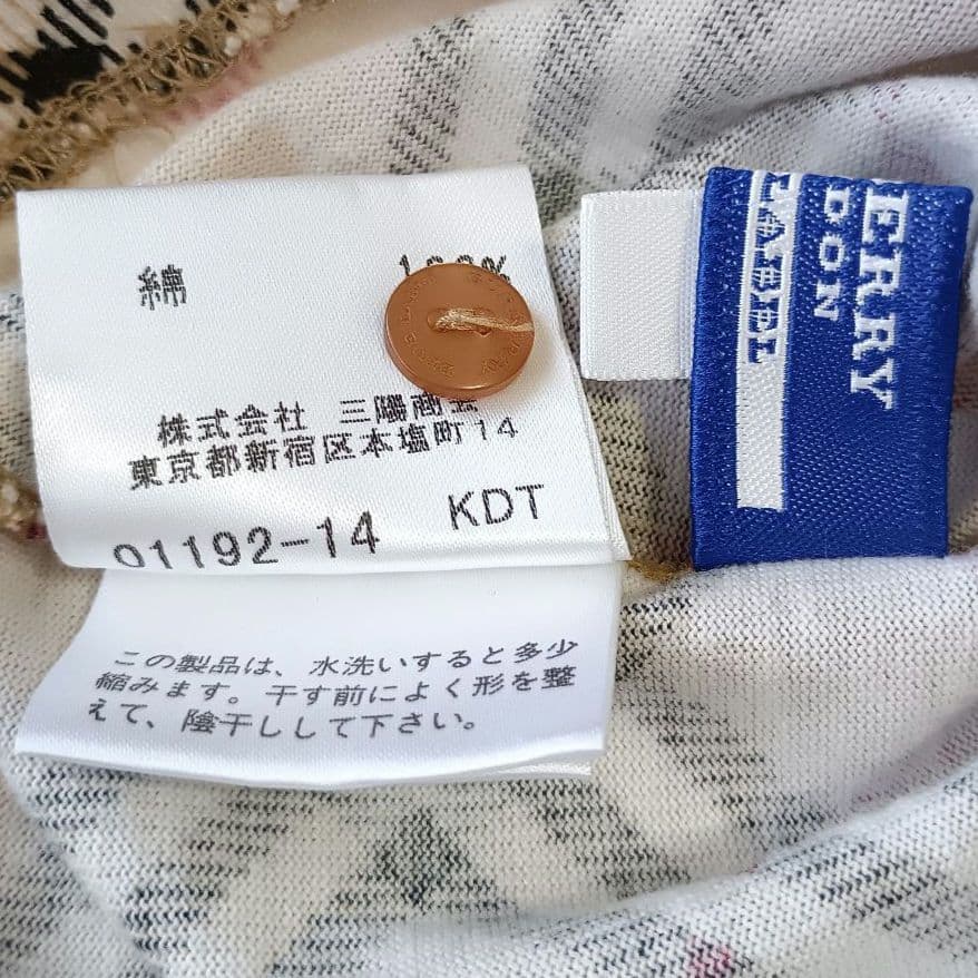 バーバリーブルーレーベル　ノバチェック　キャミソール　M