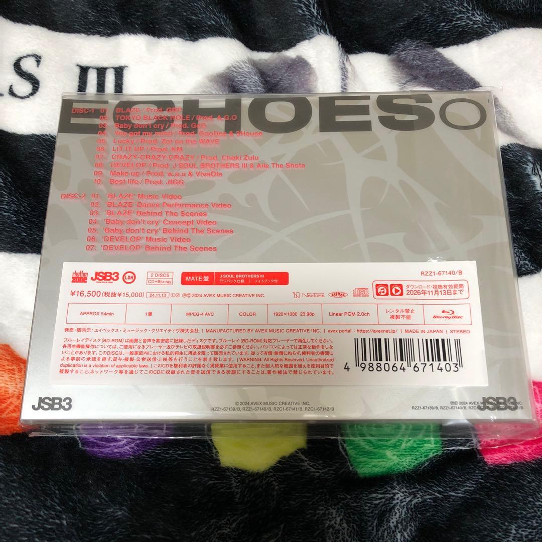 三代目JSB ECHOES of DUALITY MATE盤
