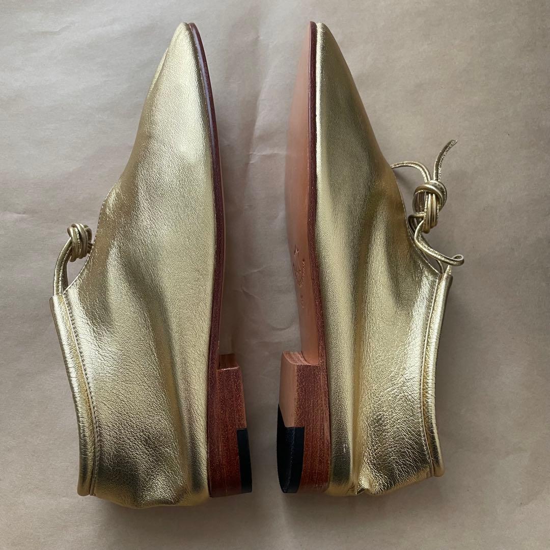 【新品・未使用】MARTINIANO Bootie Gold 36 23cm
