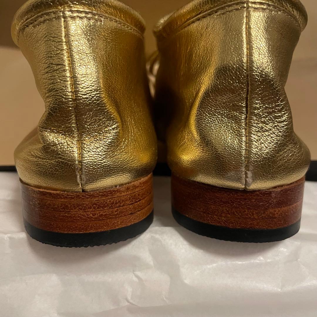 【新品・未使用】MARTINIANO Bootie Gold 36 23cm