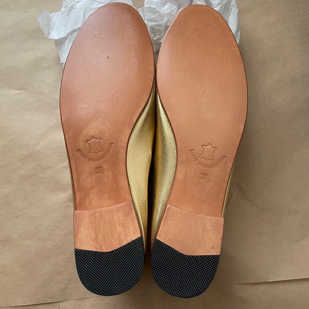 【新品・未使用】MARTINIANO Bootie Gold 36 23cm