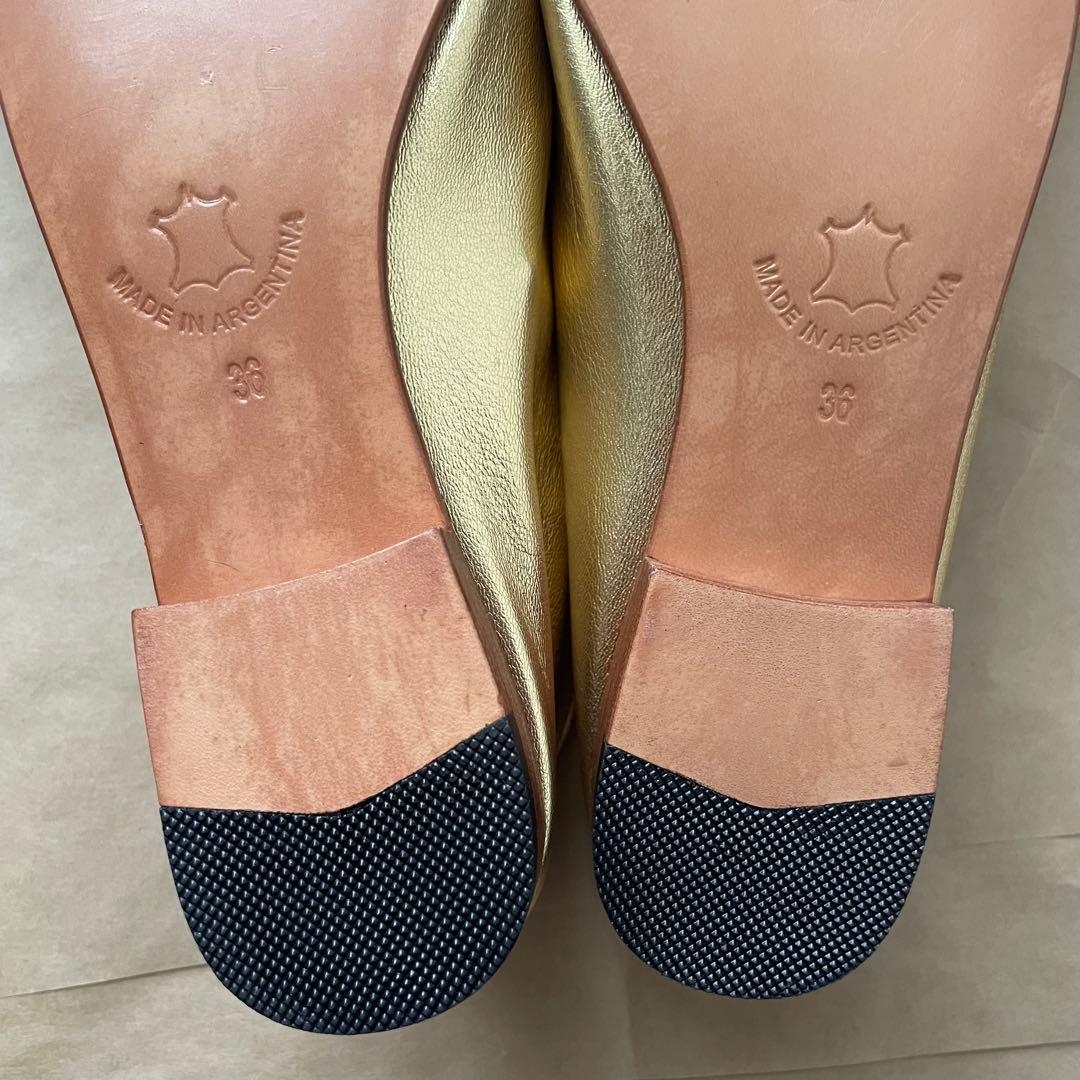 【新品・未使用】MARTINIANO Bootie Gold 36 23cm