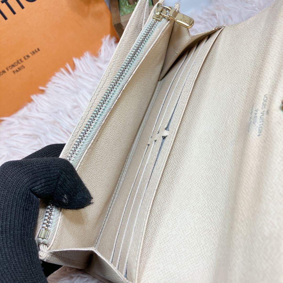 ！美品！ ルイヴィトン ダミエアズール ポルトフォイユ サラ レディース 長財布