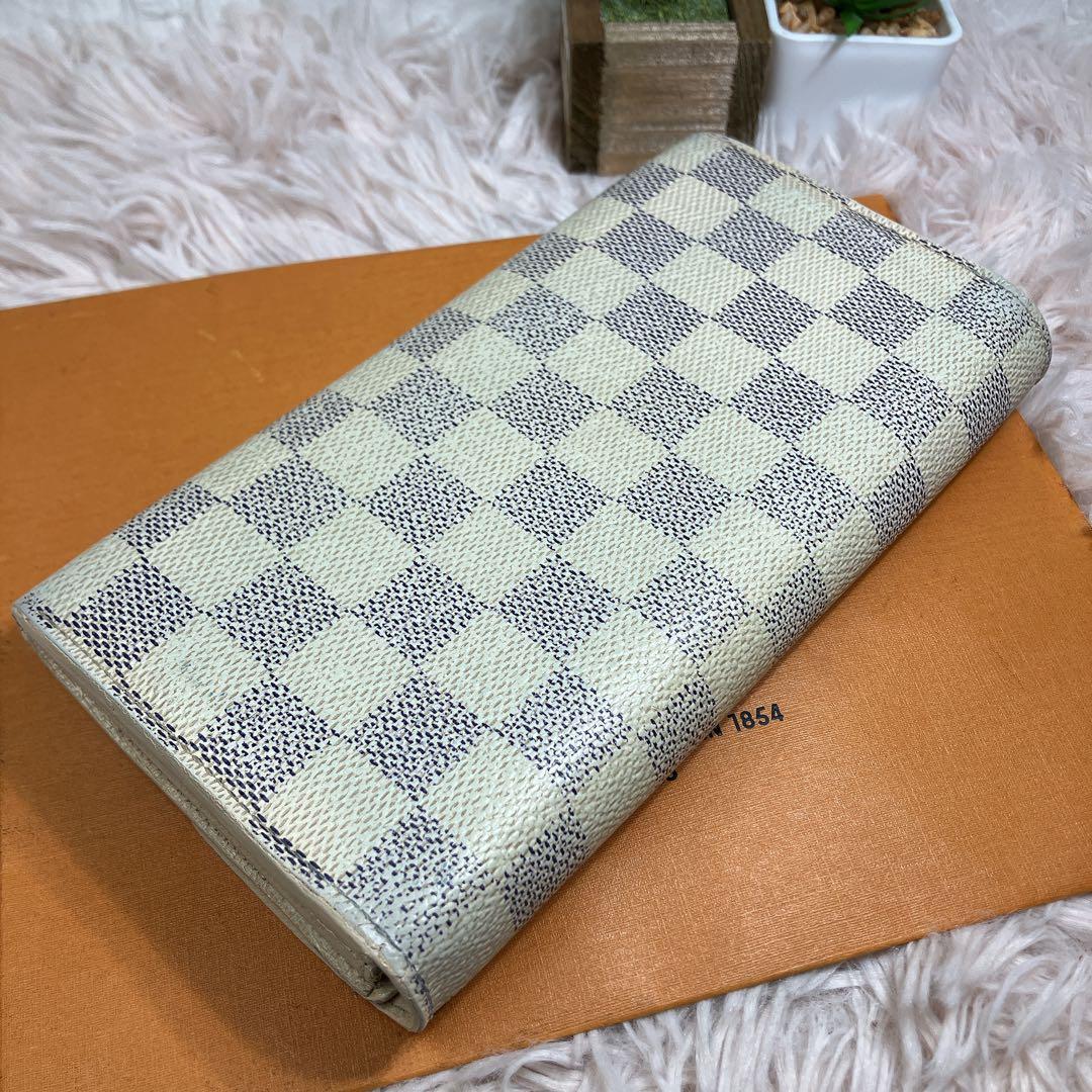 ！美品！ ルイヴィトン ダミエアズール ポルトフォイユ サラ レディース 長財布