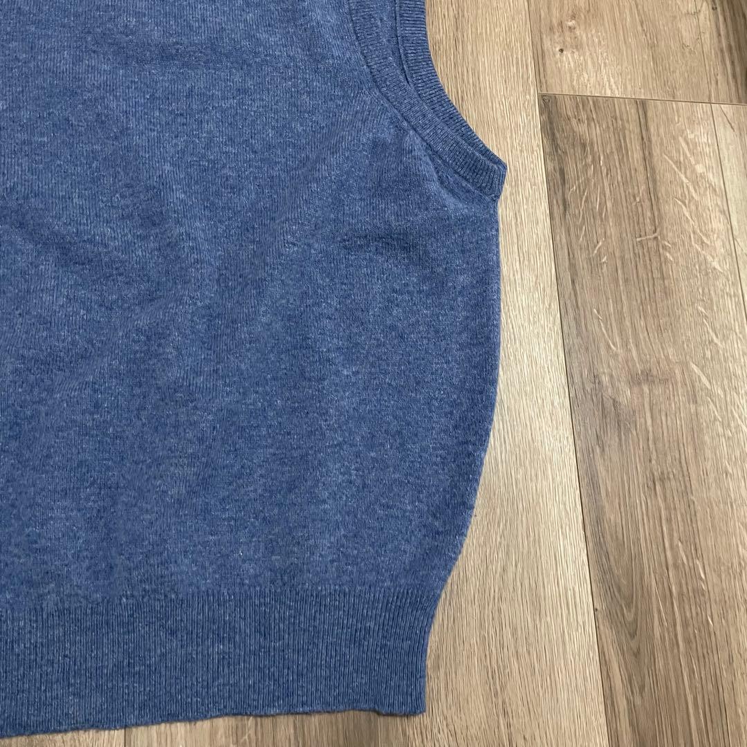 英国製 90s land's end ニットベスト lambswool US古着