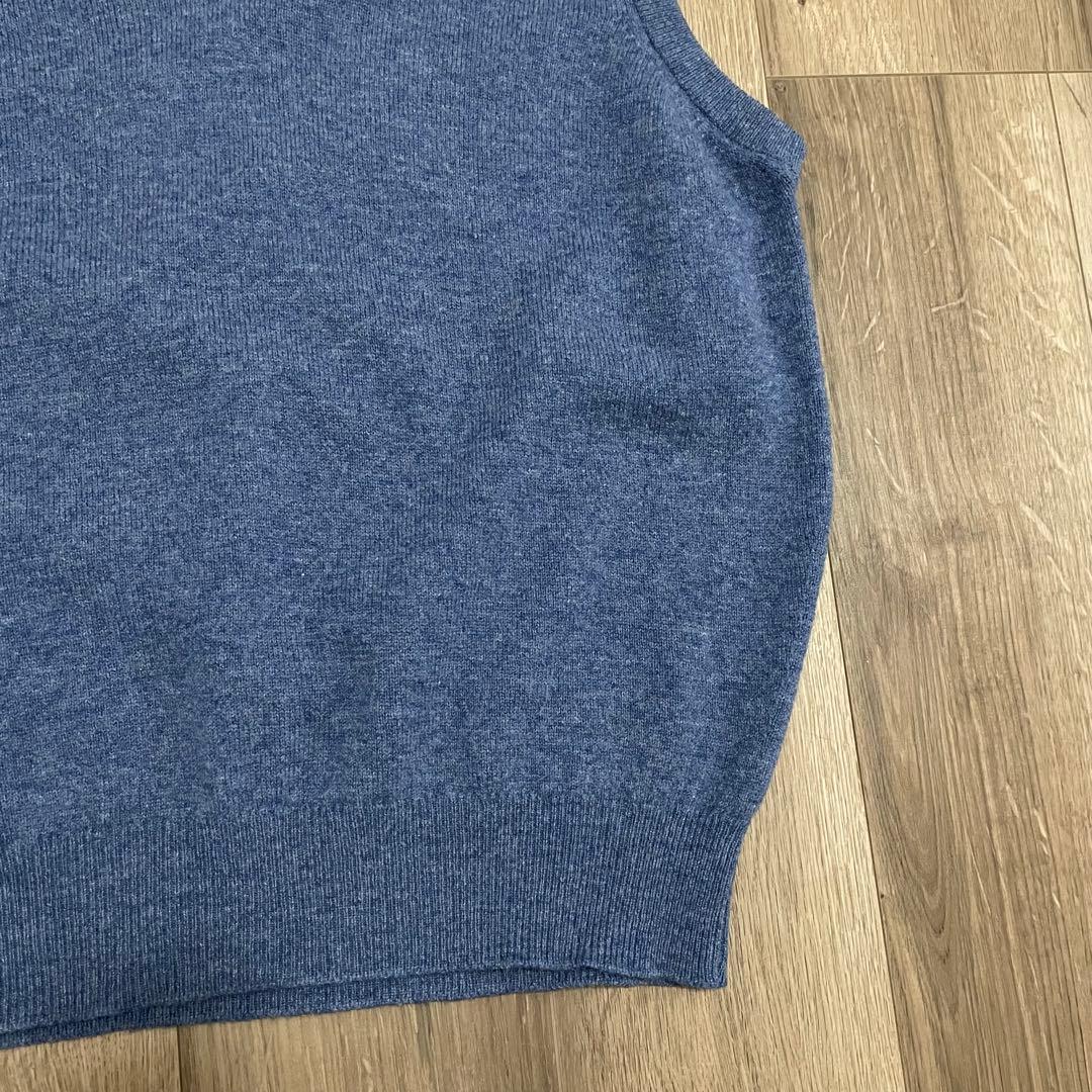 英国製 90s land's end ニットベスト lambswool US古着