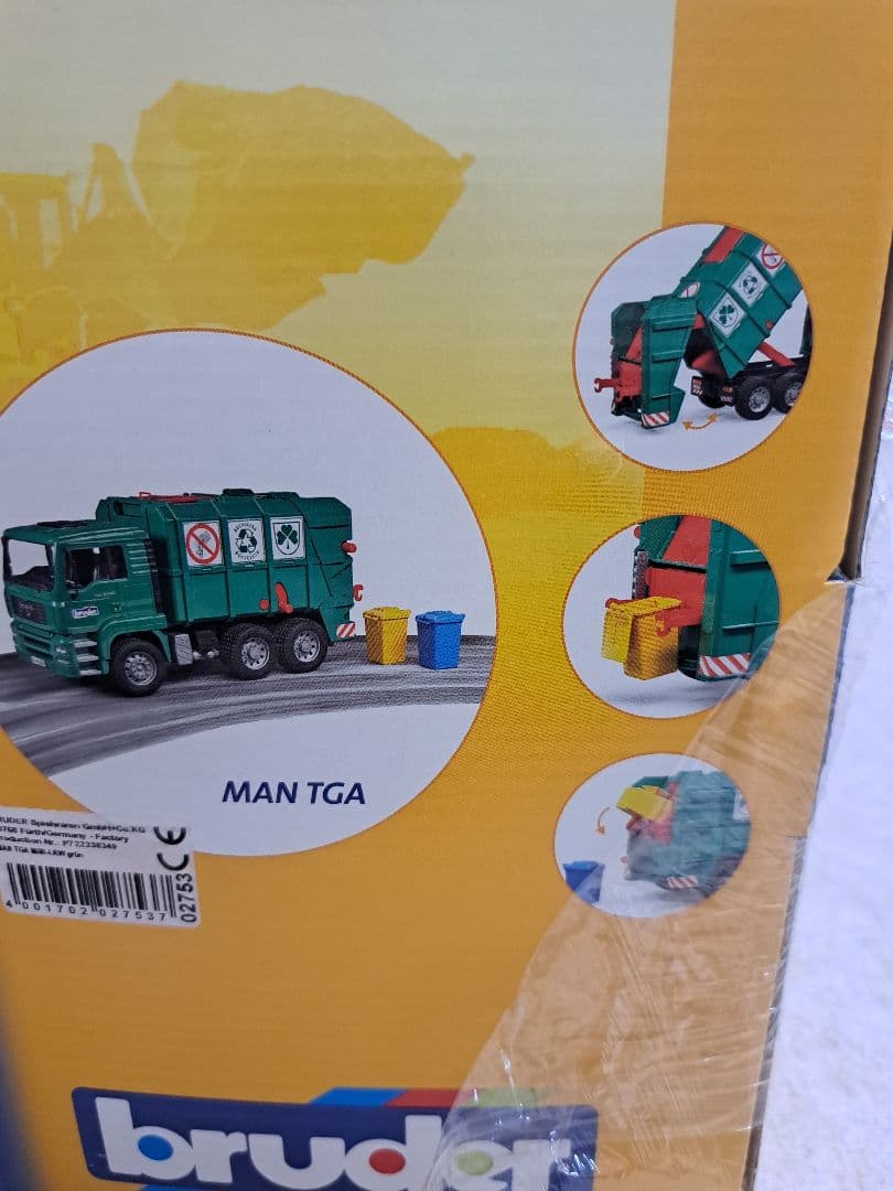 【美品】bruder MAN TGA ゴミ収集車