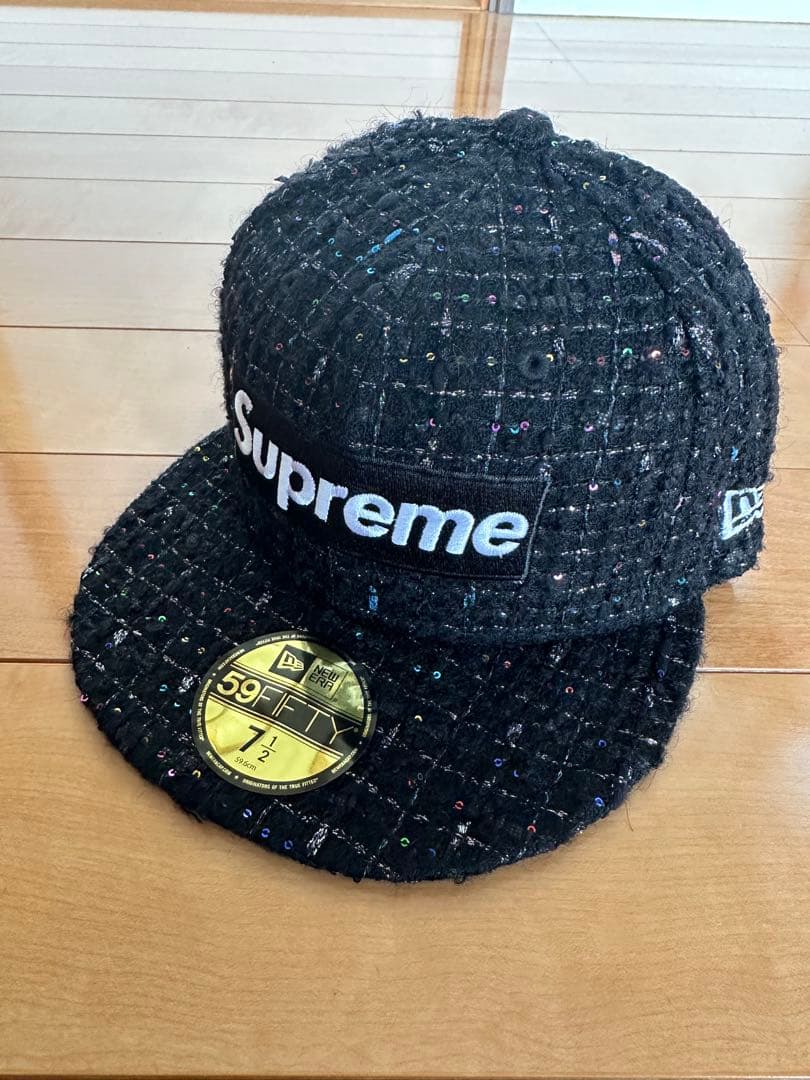 最終値下げ Supreme Bouclé Box Logo New Era