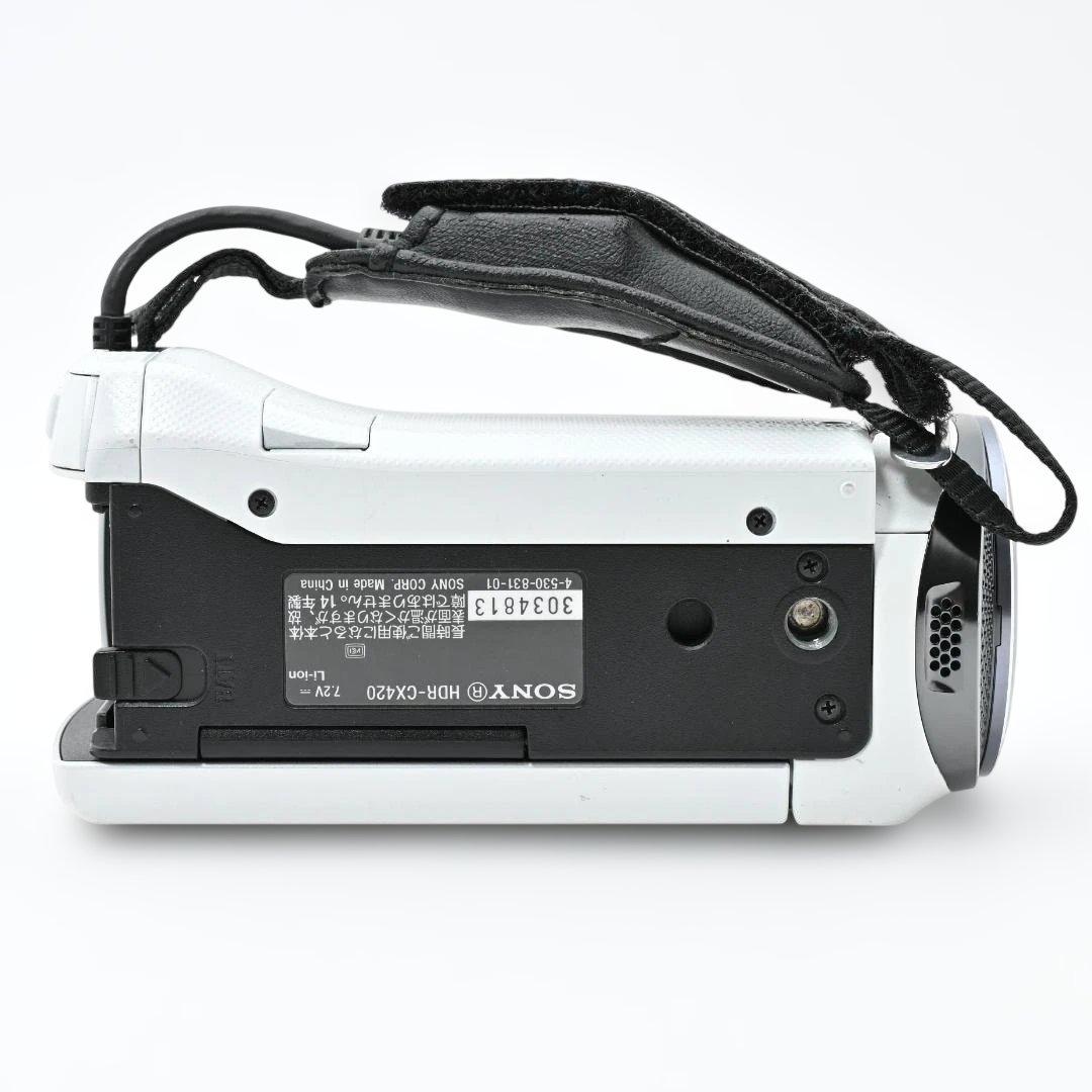 【良品】 SONY Handycam HDR-CX420/W ビデオカメラ
