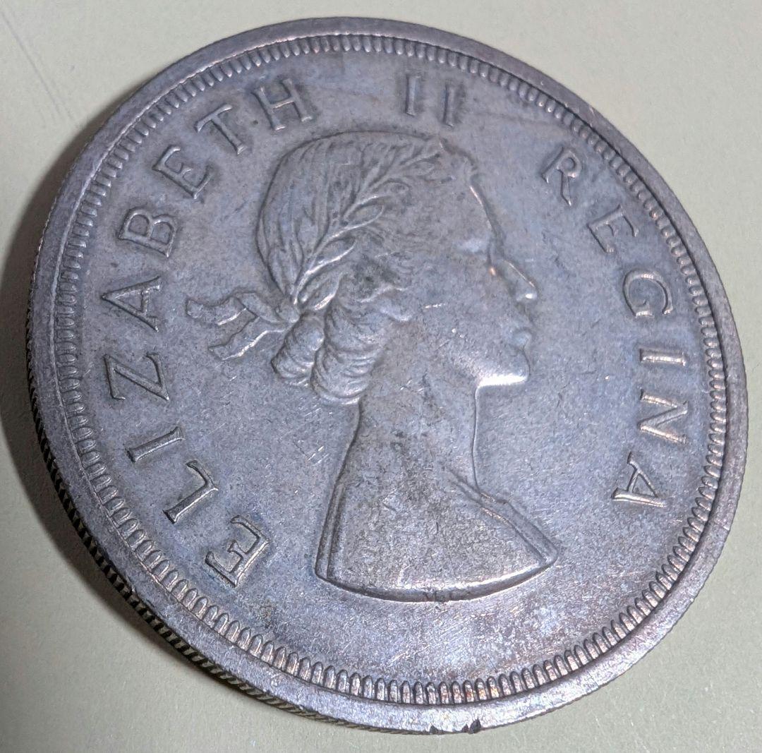 1957 5シリング  古銭 銀貨 外国古銭 硬貨 大型銀貨