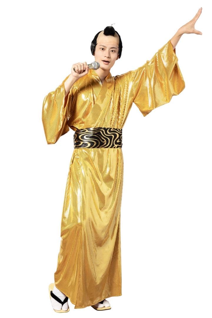【新品♡】金色将軍　バラエティグッズ　ゴールド　着物