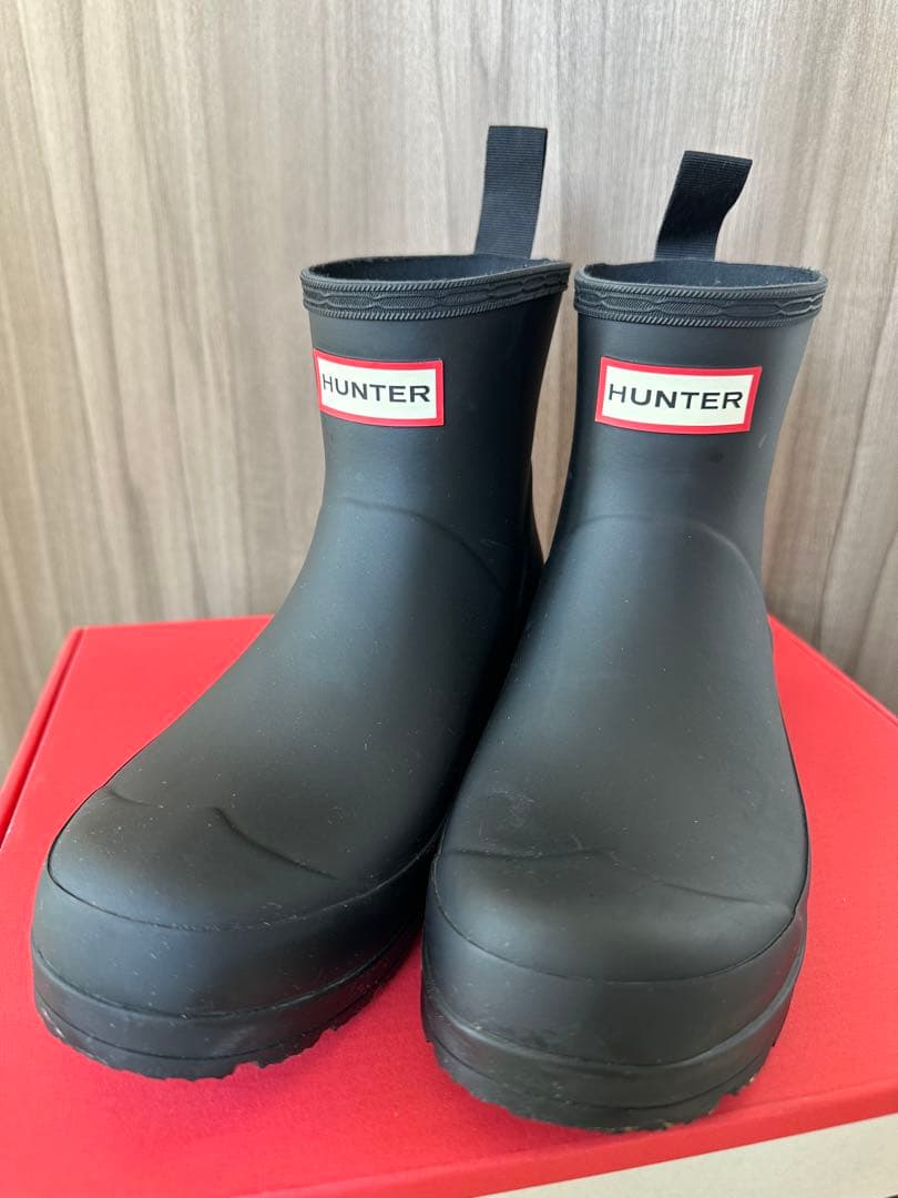 週末限定値下げ　HUNTER 限定モデル　プレイショートバックストラッププリント