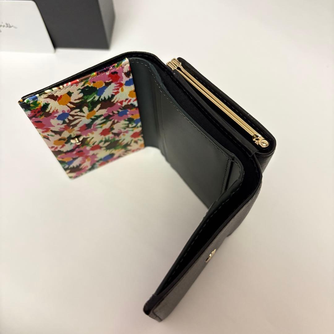 マーガレットプリントトリム 三つ折り財布 ポールスミス