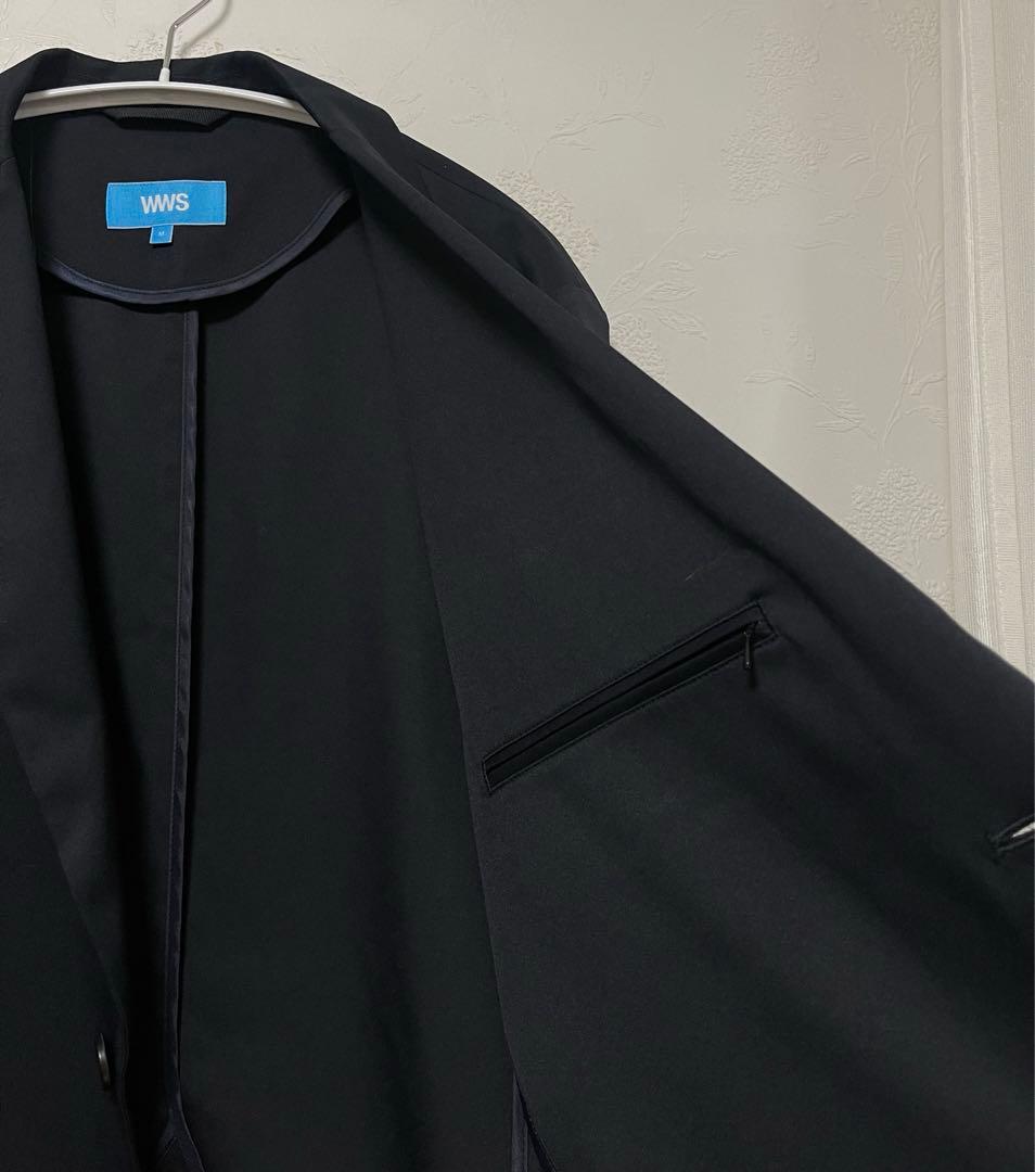美品　WWS ワークウェアスーツ　ストレッチジャケット　ダークネイビー　M