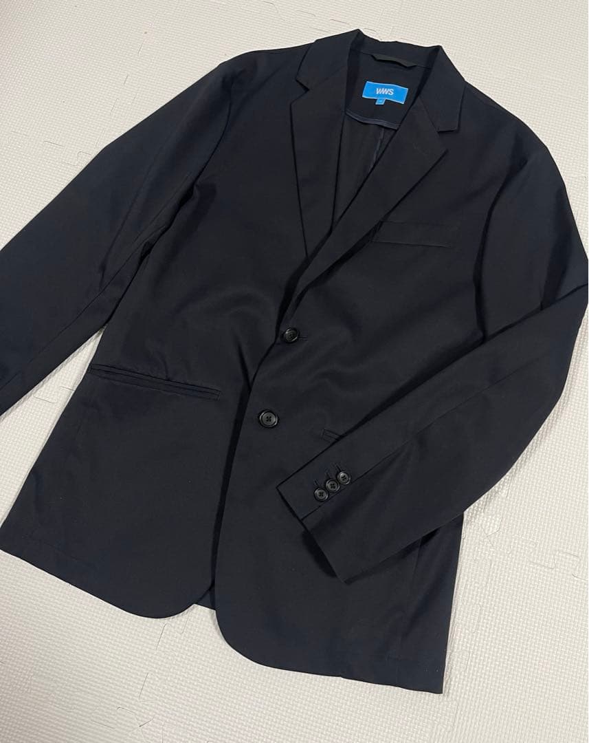 美品　WWS ワークウェアスーツ　ストレッチジャケット　ダークネイビー　M