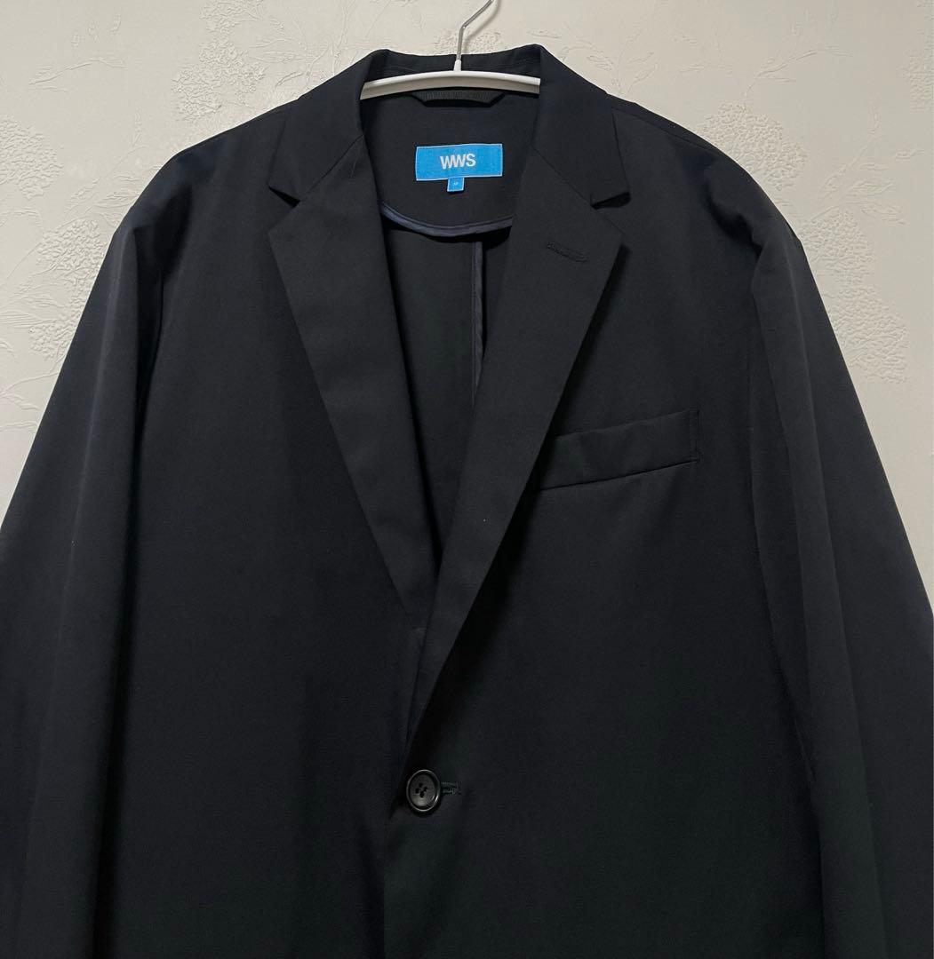 美品　WWS ワークウェアスーツ　ストレッチジャケット　ダークネイビー　M