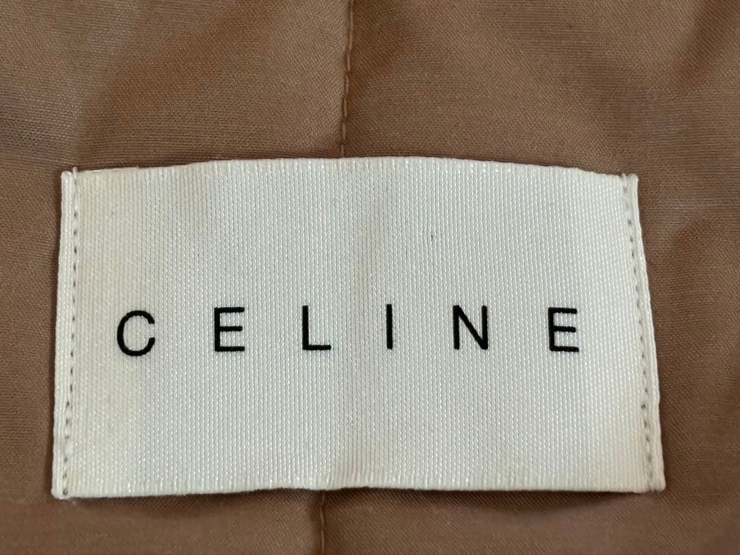 CELINEセリーヌ肩当て　ダウンベスト西川産業　チェック柄ルームウェア フリー